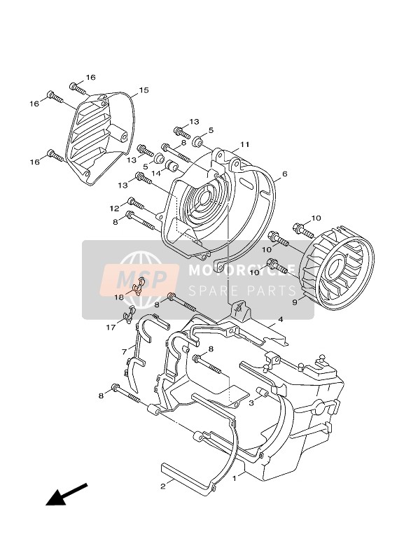 Yamaha YW125 BWS 2011 LUFTFÜHRUNG & GEBLÄSE für ein 2011 Yamaha YW125 BWS